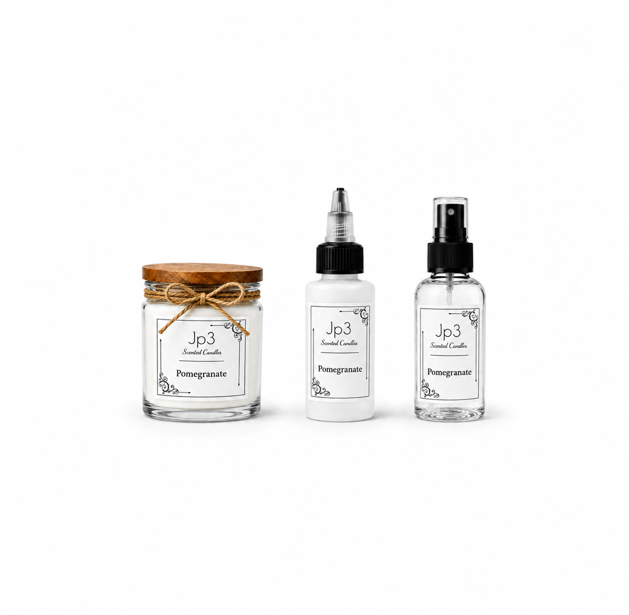 1 Candle -  1 Aroma Spray -  1 Essential Diffuser Oil or Burning | Bundle Set