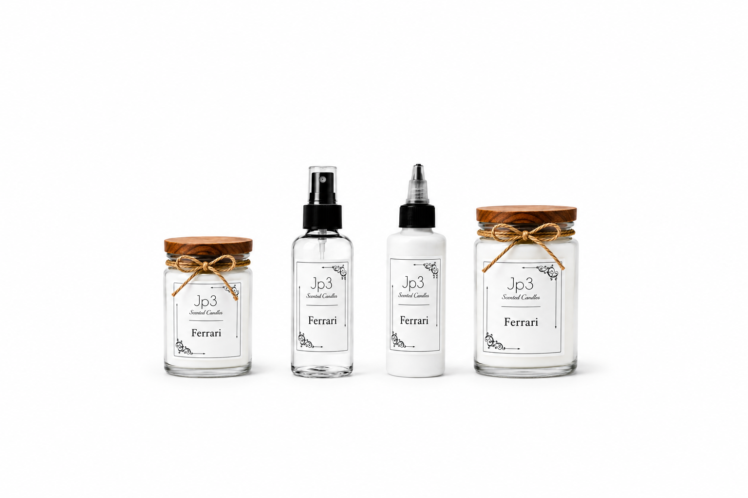 1 Candle 12oz - 1 Candle 8oz - 1 Aroma Spray -1 Essential Diffuser or Burning Oil | Bundle Set