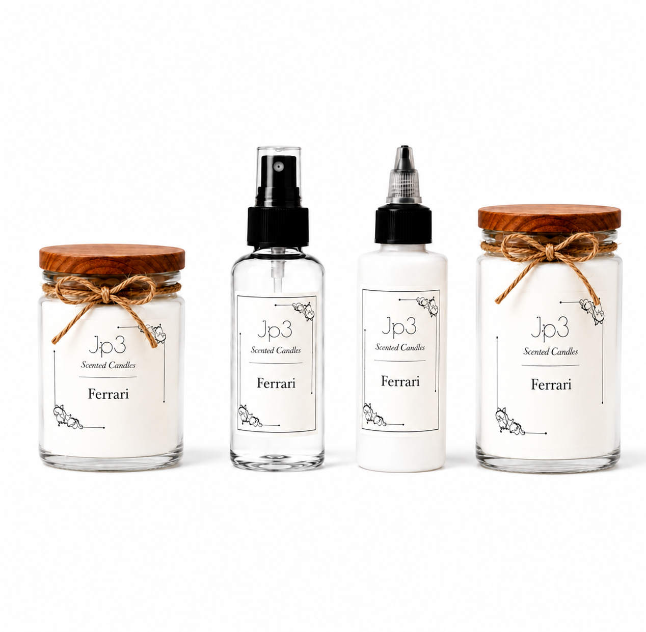 1 Candle 12oz - 1 Candle 8oz Candle - 1 Aroma Spray - 1 Essential Diffuser or Burning Oil | Bundle Set