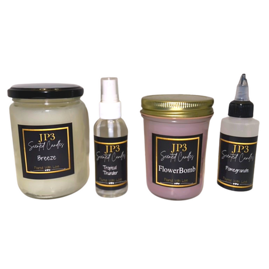2 Candle - 1 Aroma Spray - 1 Diffuser Oil | Bundle Set