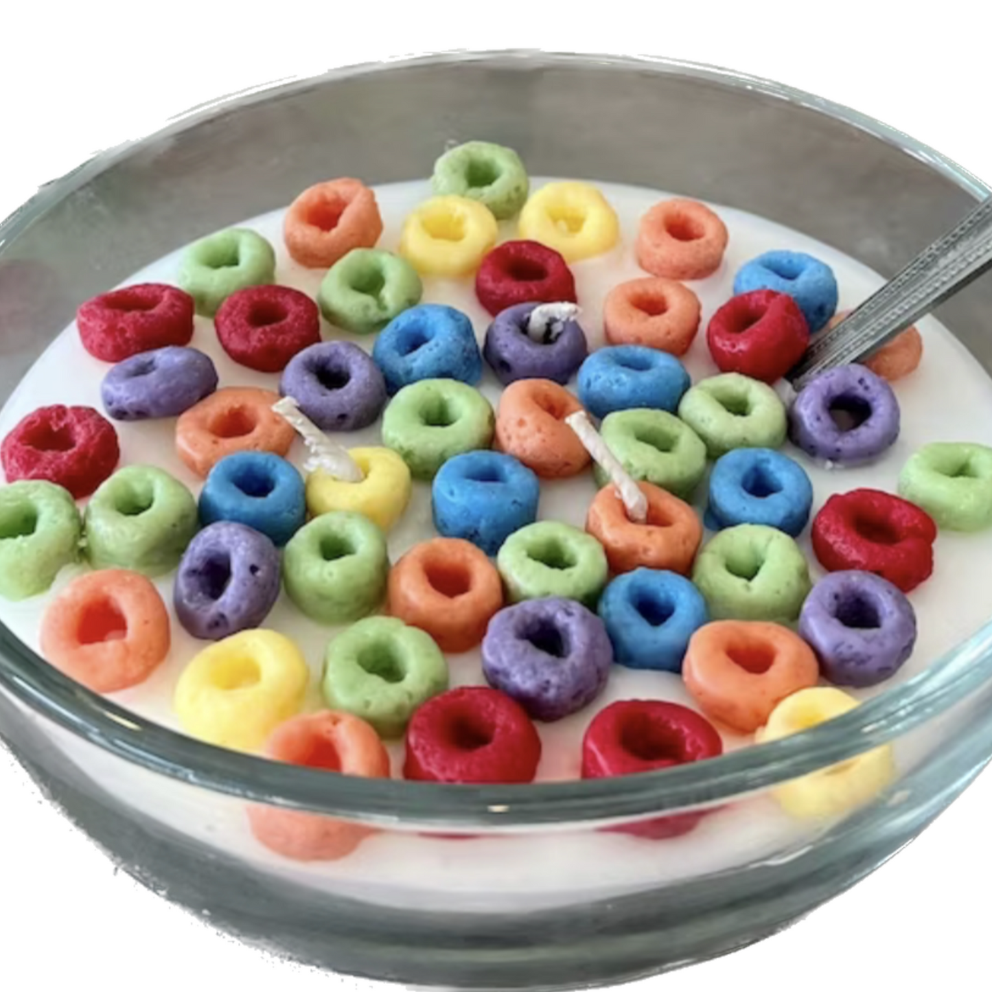 Fruit Loop Cereal Bowl Candle